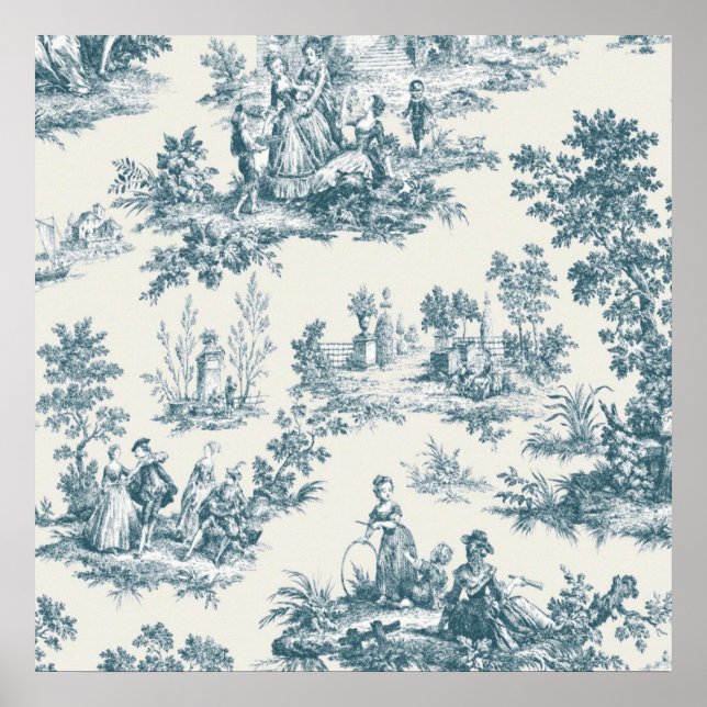 elegant för grönt av fransk för jouy sage poster (Framsidan)