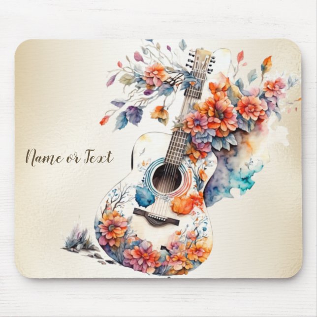 Elegant för Guitar Music Instrument Musmatta (Framsidan)