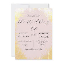 Elegant för Gult av matsäd Pastel Rosa Bröllop