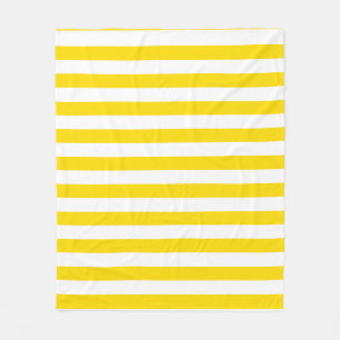 Elegant för gult Vit stripe Trend Färg-mall Fleecefilt