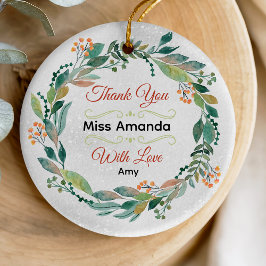 Elegant för högskolelärare Julkrans Julgransprydnad Keramik