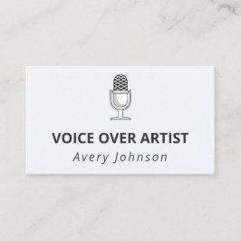 Elegant för inspelningsenhet för mikrofon Ljud Cla Visitkort