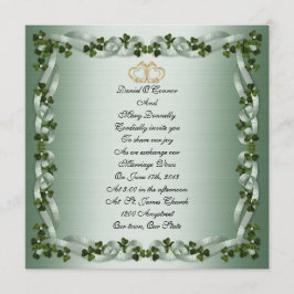 Elegant för irländsk bröllopsinbjudan inbjudningar