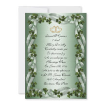 Elegant för irländska bröllopsinbjudningar