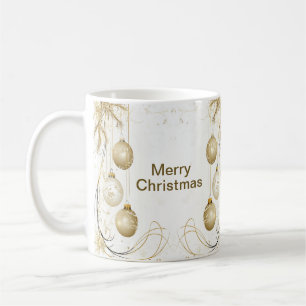 Elegant för Julfest av Golden Ornament-julen Kaffemugg