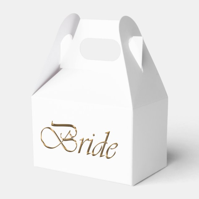 Elegant för kalligrafi av skript i vitt och guld presentaskar (Framsidan Sidan)