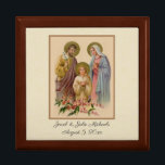 Elegant för katolsk bröllopsförmån för Heliga Minnesask<br><div class="desc">Det här är en vacker katolsk bild av Heligan Familj Jesus,  den välsignade Jungfru Mary och St. Joseph.  Alla texter och typsnitt får ändras.</div>
