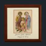 Elegant för katolsk bröllopsförmån för Heliga Minnesask<br><div class="desc">Det här är en vacker katolsk bild av Heligan Familj Jesus,  den välsignade Jungfru Mary och St. Joseph.  Alla texter och typsnitt får ändras.</div>