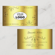 Elegant för Lägg till Logotyp för Luxury Guld Orna