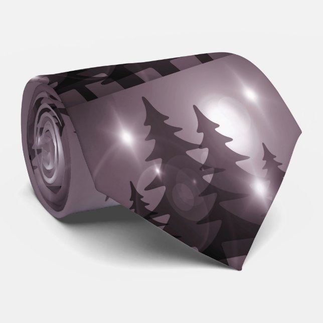 Elegant för Lila av Firande Rosa Träd Slips (Rullad)