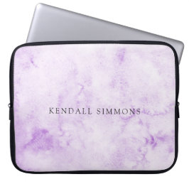 Elegant för lila vattenfärg laptop fodral