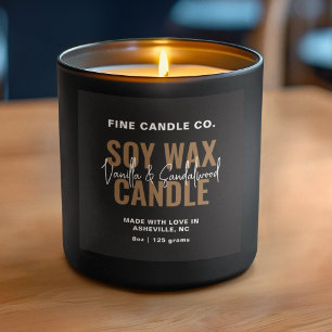 Elegant för ljus, modern, minimalistisk svart Guld Fyrkantigt Klistermärke