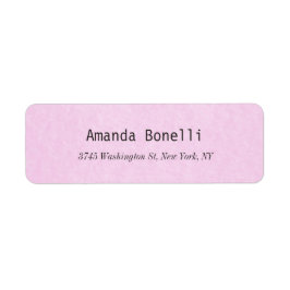 Elegant för Ljus rosa Snyggt i kreativ Modern Returadress Etikett