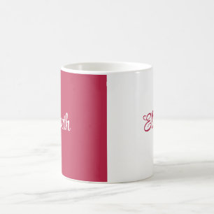 Elegant för Magentan Anpassad namntrend Färg Viva Kaffemugg