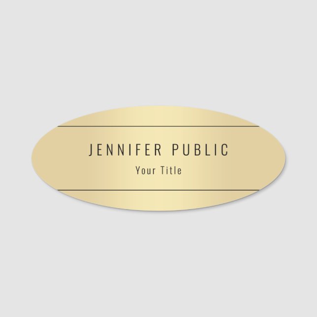 Elegant för mall för moderiktig Look för glamour Namnbricka (Framsida)