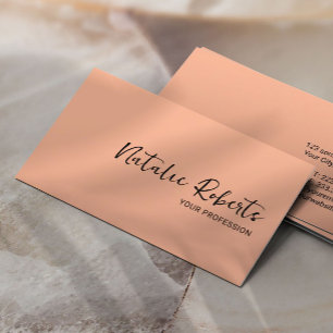 Elegant för minimalistisk Färg-handskript för pers Visitkort