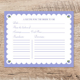 Elegant för möhippa Recept Card Hydrangea Bride