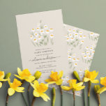 Elegant för naturlig daisy blommigt  vacker babydu inbjudningar<br><div class="desc">Eleganten för blommigt av naturlig daisy är en vacker liten inbjudan till babydusch. Idéer för pojke,  flicka eller könsneutrala babydusch firande.</div>