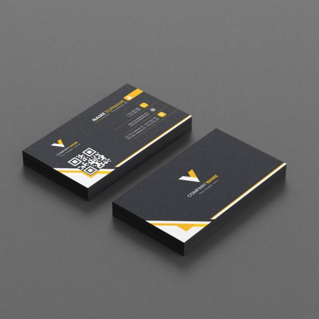 Elegant för Orange av elegant Visitkort (Skapare uppladdad)