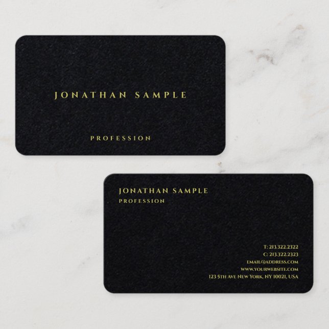 Elegant för Papper Professionell med lyxpremium Visitkort (Fram/baksida)