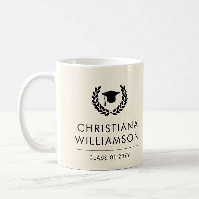 Elegant för personlig- och högskoleutbildning kaffemugg (Vänster)