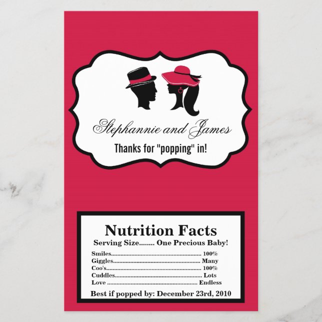 Elegant för popcorn-omslager för formaten Hats Flygblad (Framsidan)