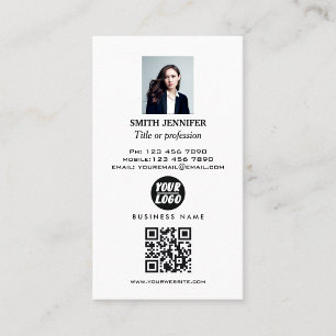 Elegant för professionell av verklig QR- i gods  Visitkort