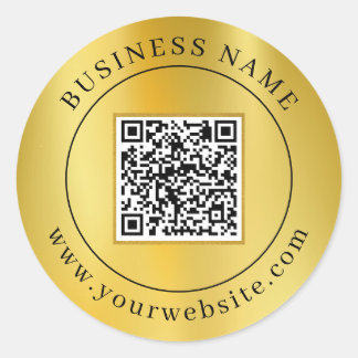 Elegant för QR-anpassningsbar Runt Klistermärke