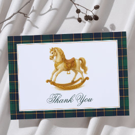 Elegant för Rocking Horse Play Baby Shower Tack Kort