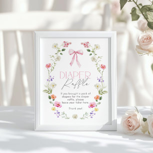 Elegant för Rosa av armbåge för Wildblomma Poster