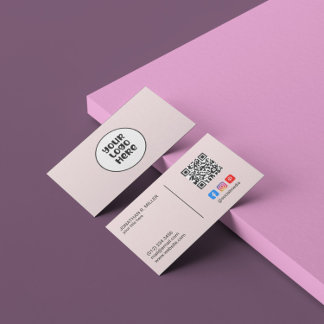 Elegant för Rosa av  av företagets Logotyp Social  Visitkort