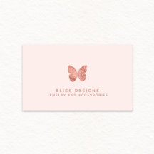 Elegant för  Rosa av ro Guld Foil Butterfly