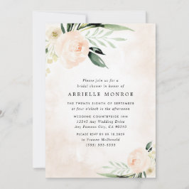 Elegant för Rosa Blommigt Garden Möhippa Inbjudningar