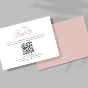 Elegant för Rosa Calligraphy Script OSA Kort