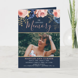 Elegant för Rosa och marin Blommigt - allmänt pro Program