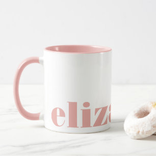 Elegant för Rosa White Magazine Serif Font Chic Mugg