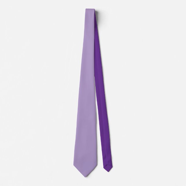 Elegant för Royal av Lila i fast Blek Modern minim Slips (Framsida)