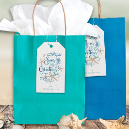 Elegant  för Säsonhälsningar för kustjul Presentetikett