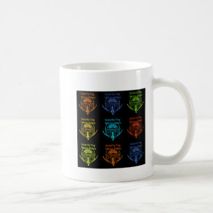 Elegant för stenning av Kenyan Butterfly Flagga Ty Kaffemugg