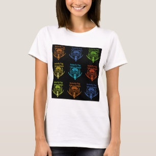 Elegant för stenning av Kenyan Butterfly Flagga Ty T Shirt