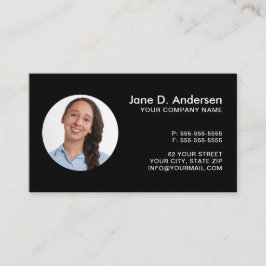 elegant för svartvit Anpassningsbar och logotyp Visitkort
