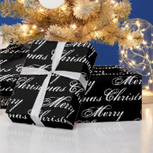 elegant för svartvit god jul-kalligrafi