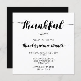 Elegant för Thanksgiving under middagstid Enkel sk Inbjudningar