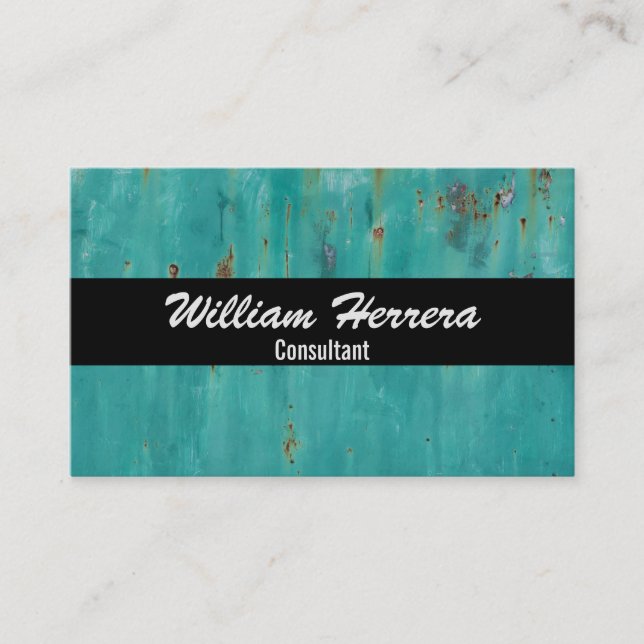 Elegant för turkoffertmall fet layout 100 Boxed Visitkort (Framsida)