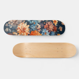 Elegant för vattenfärg Illustration rustik vintage Mini Skateboard Bräda 18,5 Cm