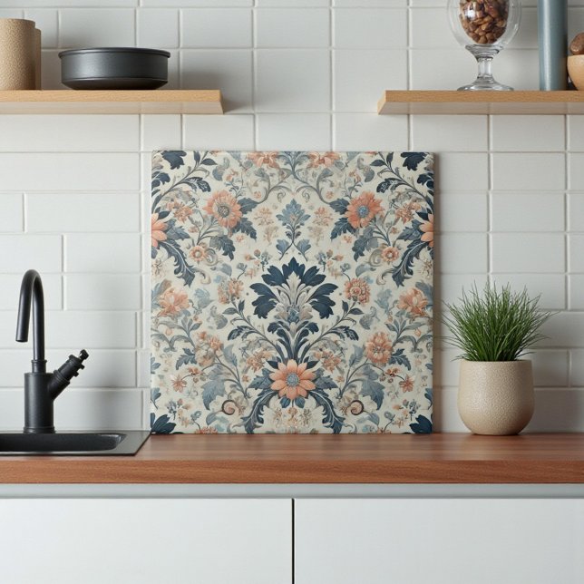 Elegant för vattenfärgen Blommigt Vår Design Kakelplatta (Watercolor Floral Elegant Spring Design Ceramic Tile)