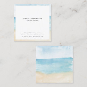 Elegant för vattenfärgen Professionell Modern Fyrkantigt Visitkort