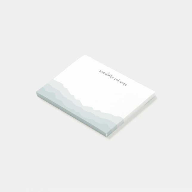 Elegant för vattenfärgsfärgspets - färgsfärgsfärgs post-it block (Vinklad)