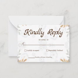 Elegant för vit Blommigt OSA kort Enkel OSA