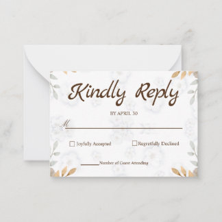 Elegant för vit Blommigt OSA kort Enkel OSA